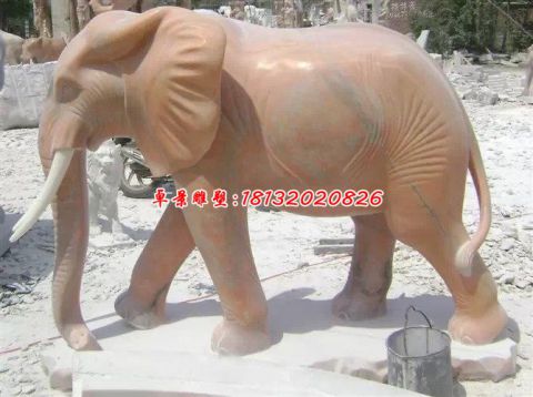 大象公园动物石雕