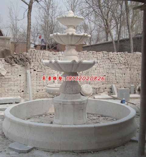 酒店景观喷泉花钵