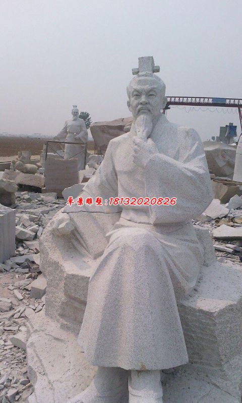 石雕园林古代人物