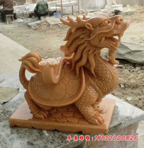 企业龙龟石雕