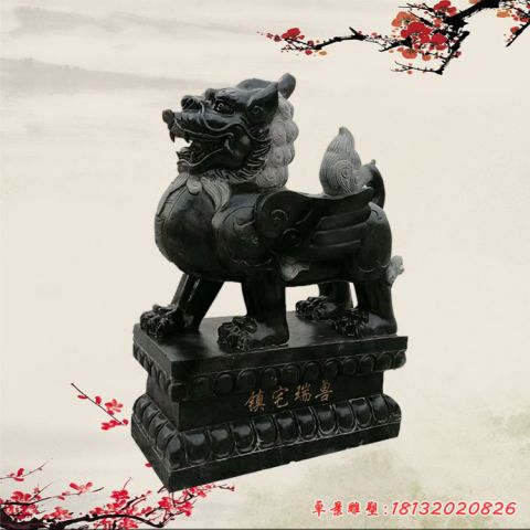 青石仿古镇宅瑞兽貔貅石雕