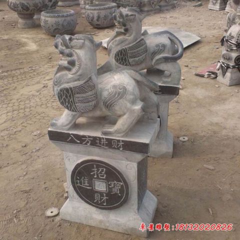 八方进财仿古貔貅石雕