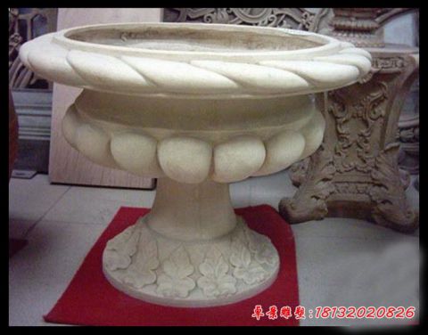 别墅砂岩花盆石雕