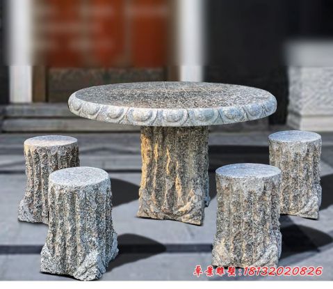 公园仿木石桌凳
