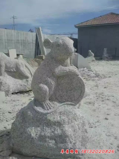 大理石公园十二生肖动物石雕