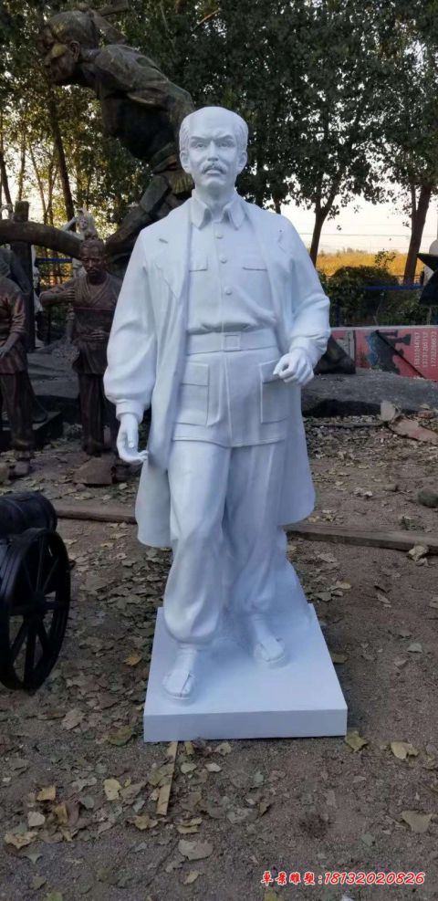 汉白玉西方名人白求恩石雕