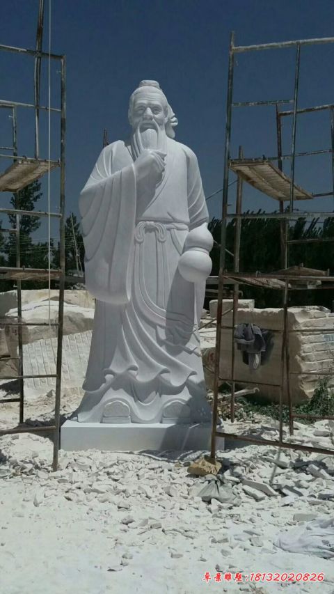 医院汉白玉名人华佗石雕