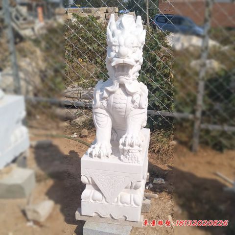 门口镇宅坐式麒麟石雕