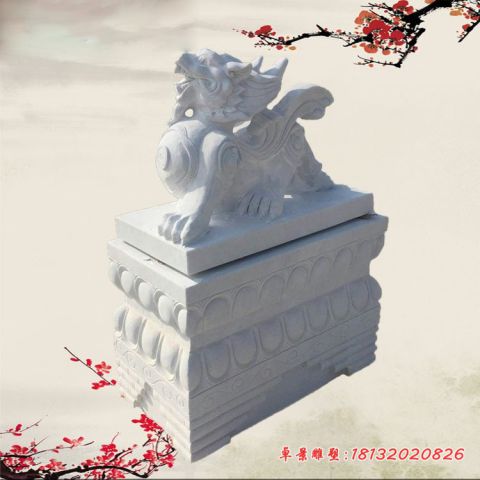 汉白玉门口招财貔貅