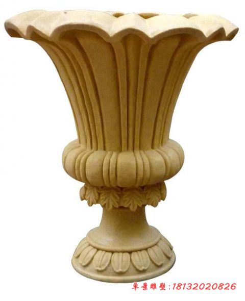 小区砂岩欧式花盆