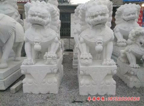 门口镇宅狮子石雕