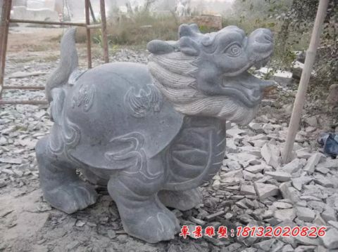 公园青石仿古龙龟石雕