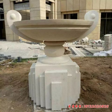 砂岩欧式花盆石雕