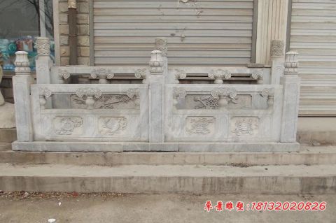 河道大理石栏板石雕