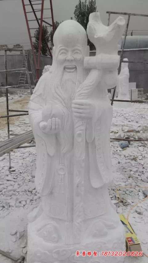景区人物老寿星石雕