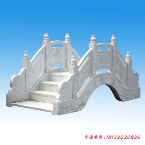 大理石荷花浮雕石桥