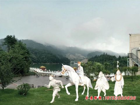 公园大理石西游记人物石雕