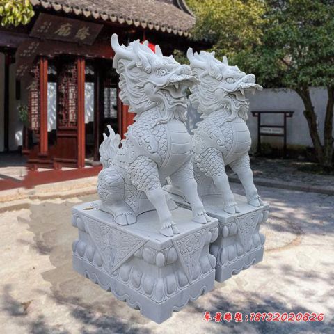 门口麒麟石雕