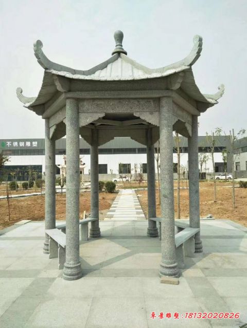 大理石公园凉亭石雕