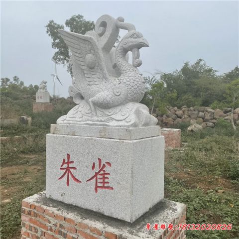 大理石公园朱雀石雕