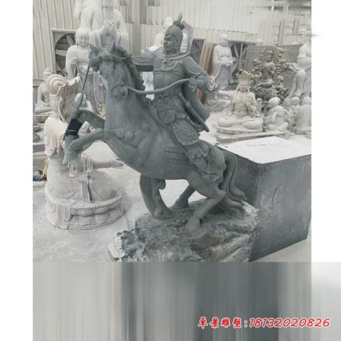 古代名人郑成功石雕