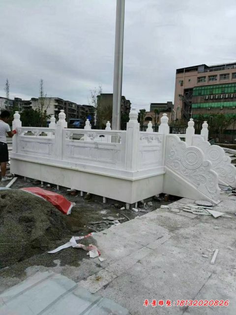 企业广场升旗台石雕