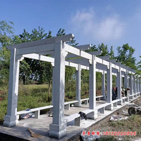 公园花岗岩长廊石雕