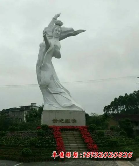 景区古代名人杨贵妃石雕