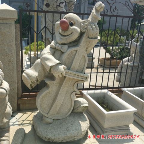 公园卡通人物小矮人石雕