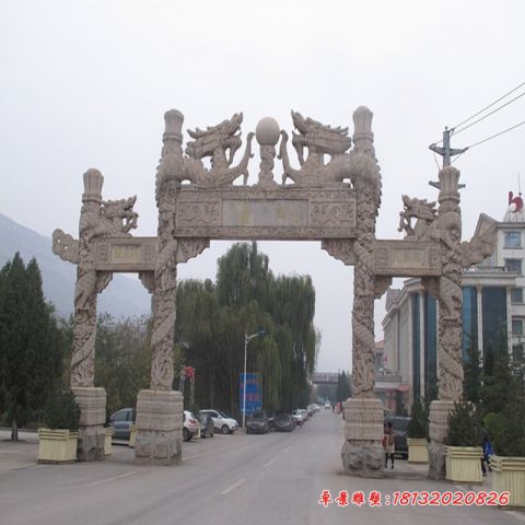 龙门牌坊石雕