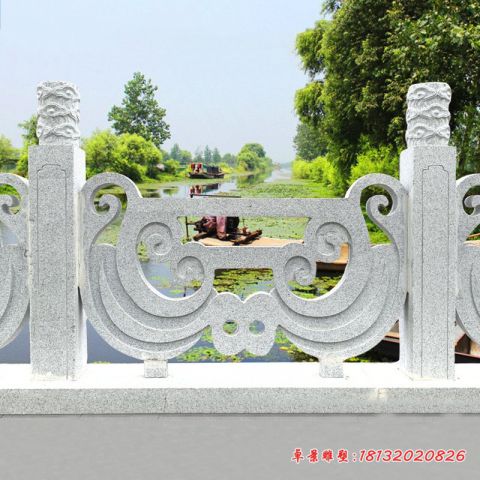 大理石镂空栏板石雕