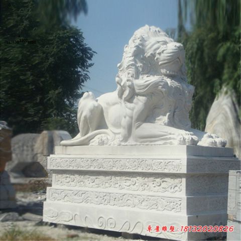 门前大理石欧式狮子石雕