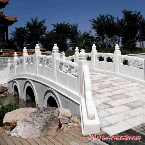 汉白玉桥梁栏板石雕