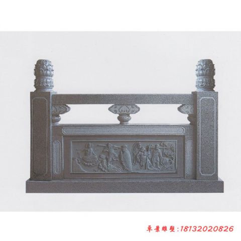 人物浮雕石栏板