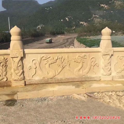 景区砂岩栏杆石雕