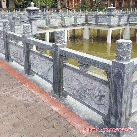 中式庭院仿古栏板石雕