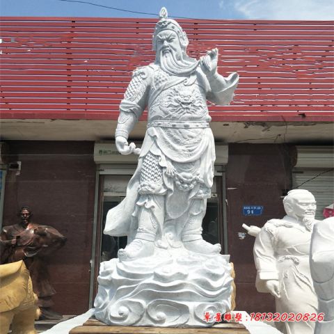 宗教庙宇石雕关公