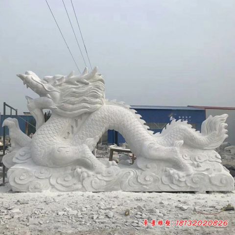 汉白玉龙石雕