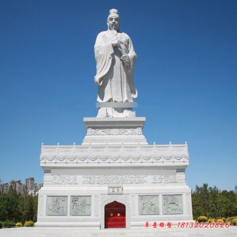 景区大型孟子石雕