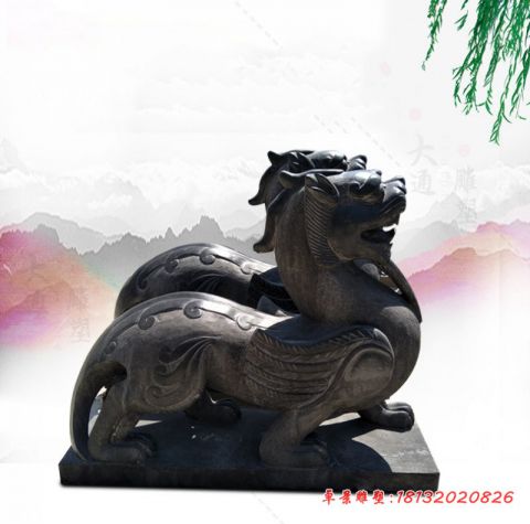 门前大理石貔貅石雕