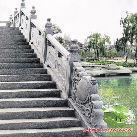 公园桥梁栏板石雕