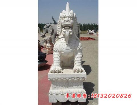 法院门口石雕獬豸