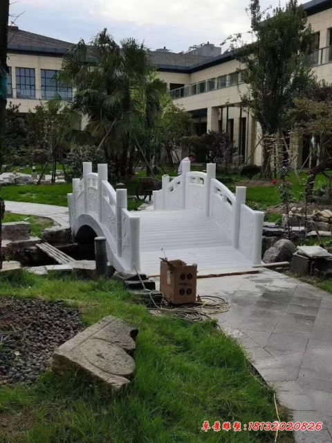 别墅汉白玉小桥石雕