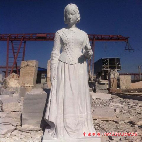 大理石西方名人南丁格尔石雕