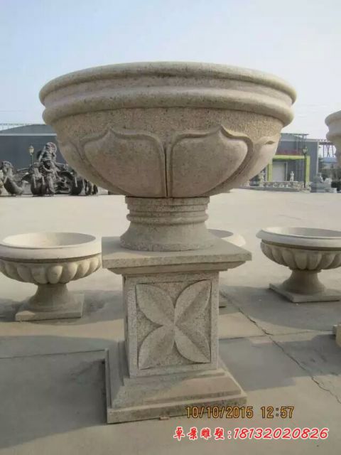 大理石景区花盆石雕