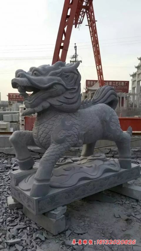 古代神兽青石仿古麒麟石雕