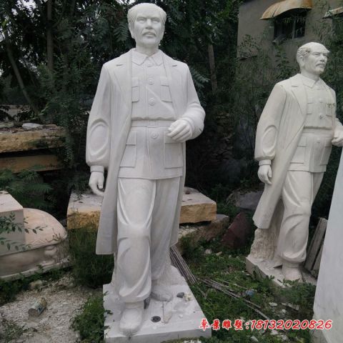 汉白玉名人白求恩石雕