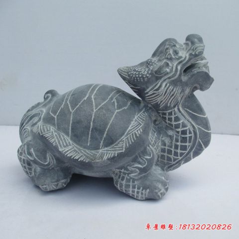 企业青石招财龙龟石雕