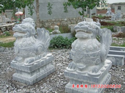 门前青石貔貅石雕
