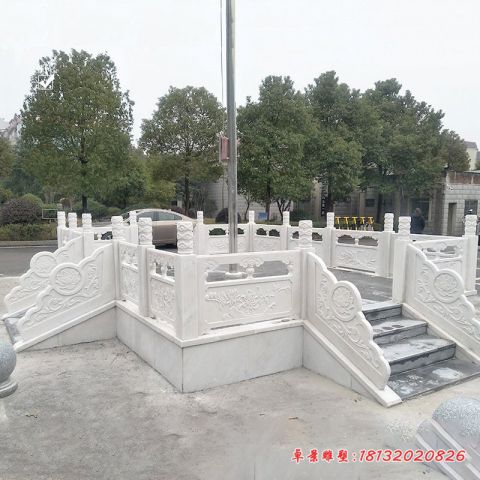 校园石雕升旗台